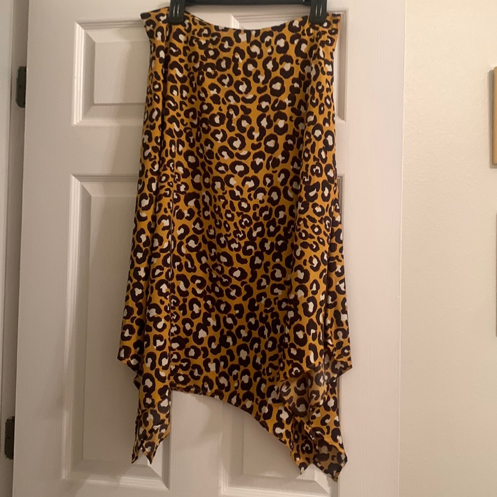 Target leopard work skirt